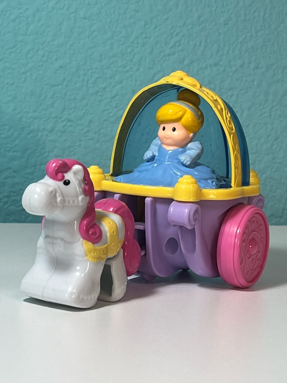 2013 Disney Princess Little People Klip Klop Cinderella Coach Fisher Price